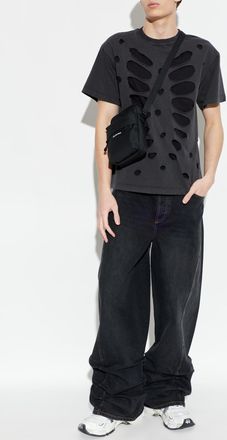 Avavav T-shirt With Vintage Effect, Mens, Black