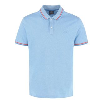 Paul & Shark Paul & Shark, Polo Shirts, male, Blue, Size: XL Cotton-piqu&eacute; Polo Shirt