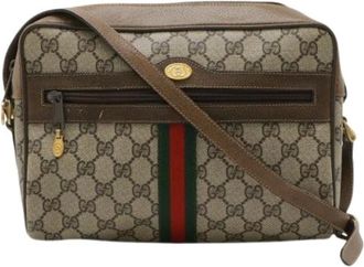 Gucci Pre-owned Cross Body Bags, female, Beige, Size: ONE SIZE Pre-owned Vintage Pochette Shoulder Bag