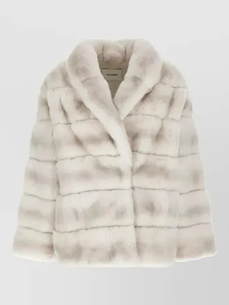 Yves Salomon quilted fur coat