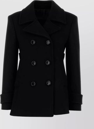 Valentino Garavani wool coat with belted waist and double-breasted design