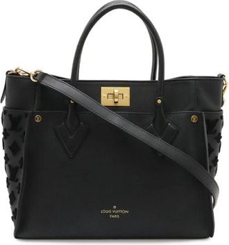 Louis Vuitton Pre-owned Vintage Canvas Shoulder Bag - Dames - Vintage Schoudertas - Zwart - ONE Size - Leer - Vintage