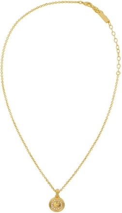 Versace Medusa Kristallen Ketting - Dames - Kettingen - Geel - ONE Size - Accessoires