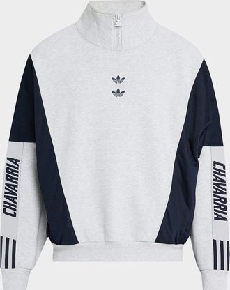 adidas x Willy Chavarria Mens Terry Watsonville Mock Neck Sweater
