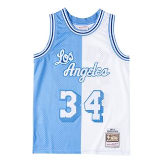 Mitchell & Ness x NBA Los Angeles Lakers 1984-85 Split Swingman Jersey Magic Johnson 34 SMJY4845-LAL96SONBLWH