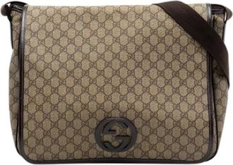 Gucci Pre-owned Cross Body Bags, female, Beige, Size: ONE SIZE Pre-owned Vintage Messenger Bag