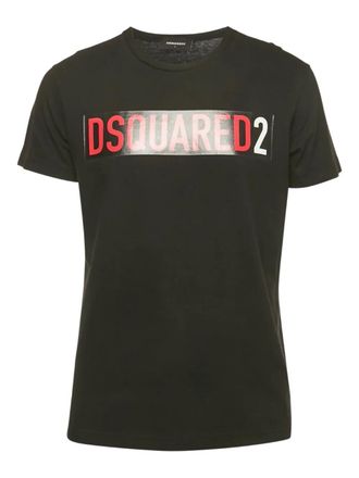 Dsquared2 T-shirt met logoprint - Zwart