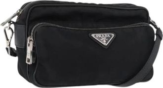 Prada Pre-owned Cross Body Bags, female, Black, Size: ONE SIZE Pre-owned Vintage Cross Body Bag