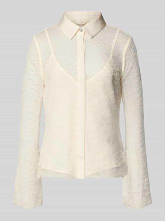 Guess Regular Fit Bluse im 2-in-1-Look in Weiss, Gr&ouml;&szlig;e S