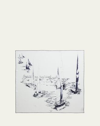 Loro Piana Borea Silk Foulard Scarf