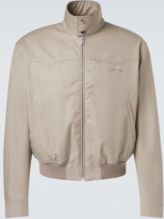 Alexander McQueen Giacca in gabardine di cotone