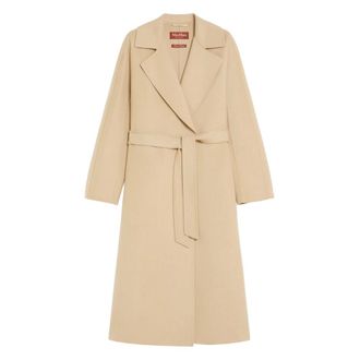 Max Mara Jassen, Dames, Beige, XS, Sabbia Cles Sleutelhouder