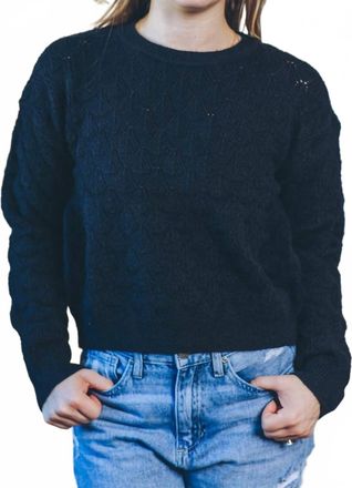 Pinch Design Tally Textured Knit Sweater In Black