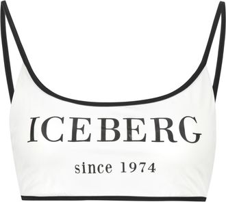 Iceberg Printed Bikini Top