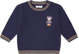 Huxbaby Baller Hux Tipped Pullover in Ember Multi Navy at Nordstrom, Size 6-12M Au