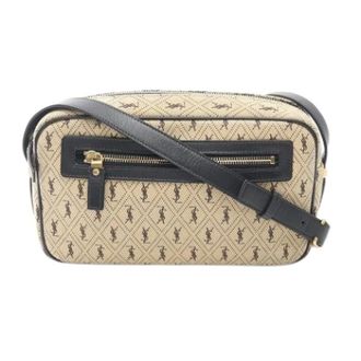 Saint Laurent Pre-owned Cross Body Bags, female, Beige, Size: ONE SIZE Pre-owned Canvas Crossbody Bag