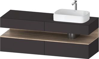 Duravit Qatego Consola Mueble Bajo Lavabo, 2 Extensiones, 2 - Duravit