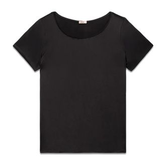 Oltre Dames, Tops, Zwart, Maat: XL Satijn
