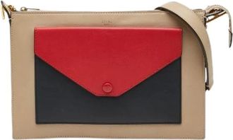 Celine Pre-owned Cross Body Bags, female, Multicolor, Size: ONE SIZE Pre-owned Vintage Leather Cross Body Bag