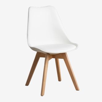 Sklum Sklum - Silla De Comedor En Polipropileno Y Madera De Haya Nordic