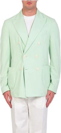 Circolo 1901 Pastel Double-Breast Blazer - Heren - Blazers - Groen - L - Jassen