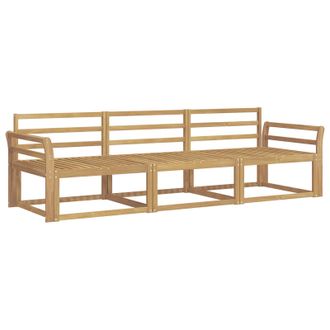 vidaXL Conjunto De Sof&aacute;s De Exterior 3 Pcs Blanco 254 X 83 X 73 Cm Vidaxl