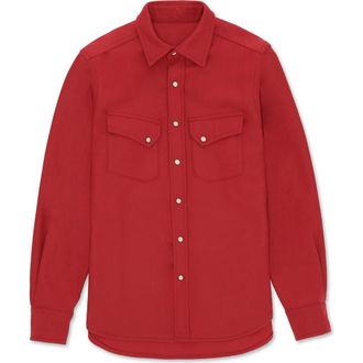 Fortela Pasadena Western Flannel Shirt in Red at Nordstrom, Size Medium Eu