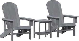 vidaXL Vidaxl - Garden Lounge Furniture 2 pcs Navy 74 x 82 x 90cm Polyethylene