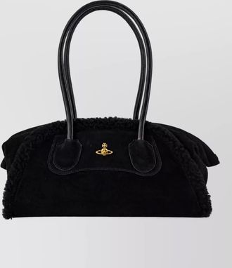 Vivienne Westwood shirley small shearling tote bag