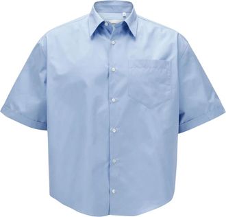 Ami Ami De Coeur T-shirt - Heren - Korte mouwen Overhemden - Blauw - M - Katoen - Overhemden