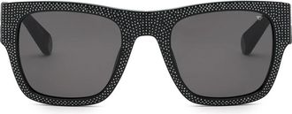 Philipp Plein Square Icon Exclusive Zonnebril - Heren - Zonnebrillen - Zwart - ONE Size - Accessoires