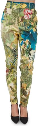 Guess Slim-fit broek met patroon - Dames - Slim Fit Broeken - Veelkleurig - L - Polyester - Broeken