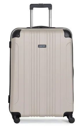 Kenneth Cole Out of Bounds 28 Inch Checked Suitcase in Mushroom at Nordstrom Rack