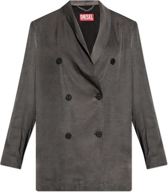 Diesel G-Avina-S1 Blazer - Dames - Blazers - Grijs - XS - Satijn - Jassen