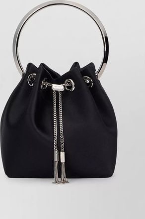 Jimmy Choo London bon bon satin bucket bag
