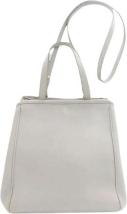 Celine Pre-owned Vintage Tote Bag - Dames - Vintage Shopper - Grijs - ONE Size - Leer - Vintage