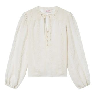 MC2 Saint Barth Blouses, female, White, Size: XS Top