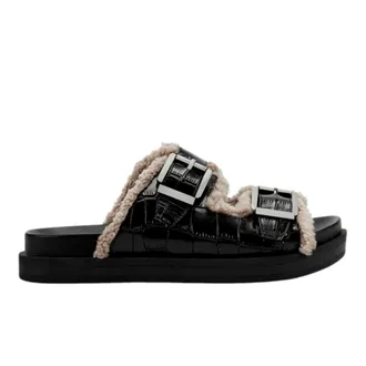 Aerosoles Olivia Black Croco OLIVIA-715 Womens