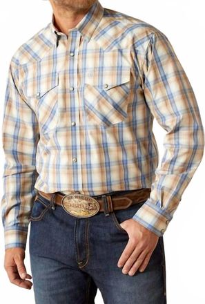 Ariat Clint Classic Fit Shirt In Khaki