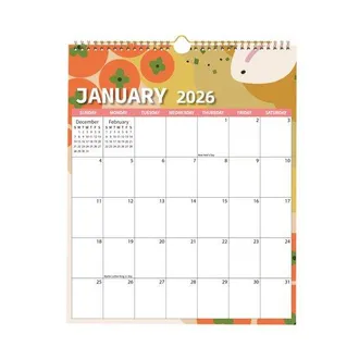 OEM Planificador De Pared Para 2026 Con Bloques De D&iacute;as En Blanco Y Marcadores De Fechas - 12 Meses - De Enero A Diciembre