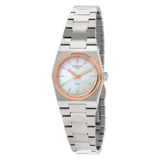 Tissot PRX Quartz White Mother of Pearl Dial Ladies Watch T1370102111100