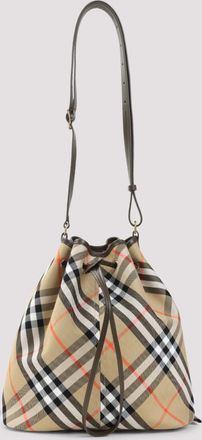 Burberry Beige Check bucket Bag