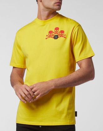 Philipp Plein T-Shirt Round Neck Skull Men in Yellow at Nordstrom, Size Xxx-Large