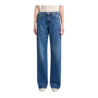 7 For All Mankind Jeans, Dames, Blauw, W25, Katoen, Tess Trouser