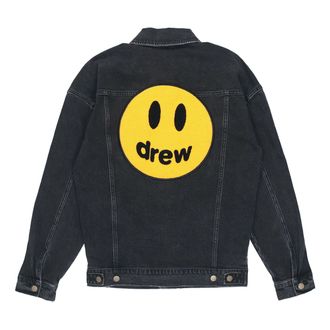 Drew House Chenille Mascot Patch Trucker Jacket Black DR-SS21-20