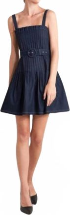 Flying Tomato Denim Mini Dress In Blue