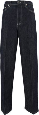 Fabiana Filippi Blue Softened Barrel-Fit Jeans