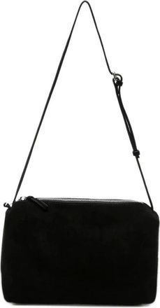 Low Classic Borsa a scatola in camoscio color caramello - - Bags - Donna - Nero - ONE SIZE