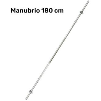 Trade Shop Trade Shop - Barra Bilanciere Lunghezza 180 Cm Antiscivolo Acciaio Cromato Palestra Fitness