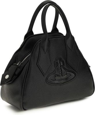 Vivienne Westwood Womens Yasmine Top Handle Bag Black Calf Leather Bos